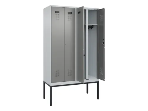 locker voor scheiding van kleding,HxBxD 2120x1200x500mm,4vak