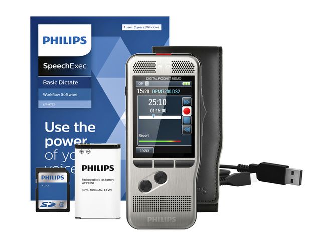 Dicteerapparaat Philips Pocket Memo DPM7200 | Dicteerapparatuur.be