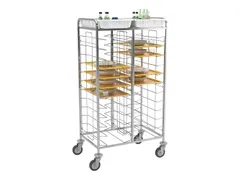 Emga regaalwagen voor dienbladen 1/1GN, 2x12 regalen