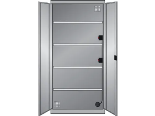 elektrische kast met openslaande deuren,HxBxD 1950x1000x580mm