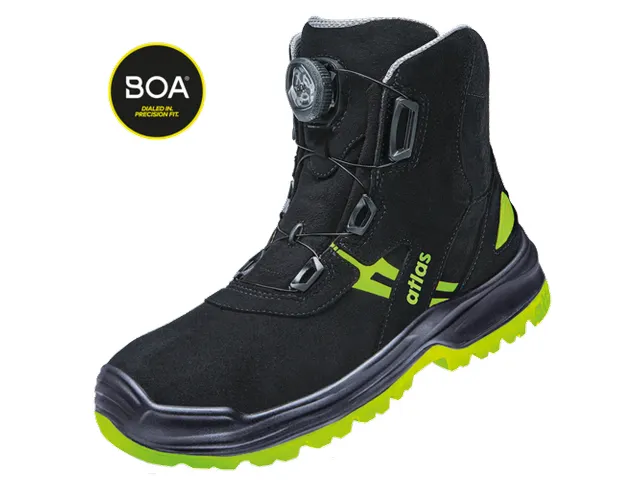 Atlas Flash XP 8255 S3 veiligheidsschoenen SRC ESD zwart/lime maat 49