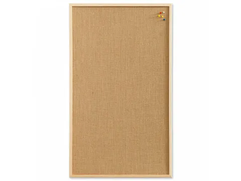 Prikbord Naga juten 40x60cm met houten omlijsting