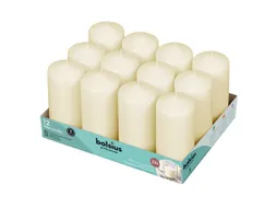 Kaars Stomp 6 x 12 cm Ivoor 33u tray 12 stuks