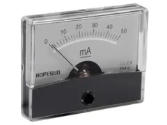 Analoge Paneelmeter Voor DC Stroommetingen 50mA CC / 60x47mm