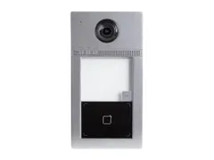 1 Knop IP Professionele Metalen Video Intercom Deurbel - Grijs - PoE