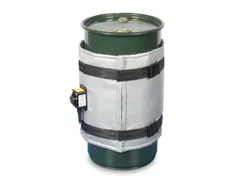 Verwarmingsmantel,V. 60L Vat,Buiten Glasvezel/Silicone,Zilverkleurig