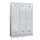 locker,RAL 7035,HxBxD 1850x1200x500mm,3vak,vak B 400mm,draaigrendel
