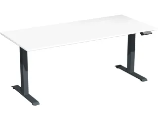 Elektrisch ihv bureau,HxBxD 730-1230x1800x800mm,blad wit - 1