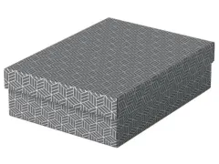 Esselte Home Middelgrote Opberg-en Geschenkdoos Grijs Set van 3