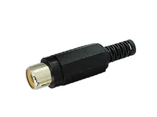 Vrouwelijke Rca Plug - Zwart - 2