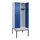 locker met bank,HxBxD 2120x800x815mm,2vak,vak B 400mm,draaigrendel