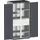 kast met geperforeerde platen,HxBxD 2000x1600x650mm,4xStalen bodem
