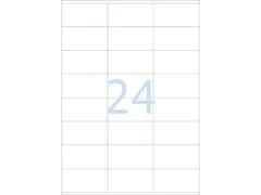 Etiketten universele labels A4 permanent 70x36mm Wit 2400 stuks