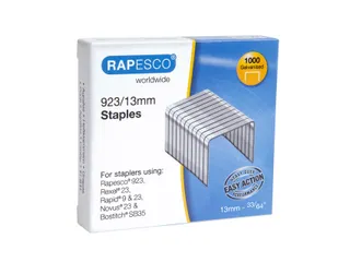 Nieten Rapesco Heavy Duty 923 13mm 1000 stuks zilver - 1