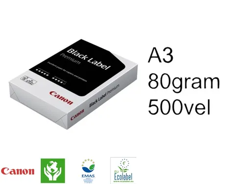 Kopieerpapier Canon Black Label Premium A3 80 Gram Wit 500 Vel