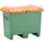 strooigoedbak,200l,HxBxD 690x890x600mm,GVK,groen,deksel oranje