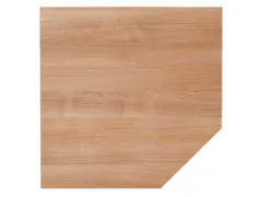 koppelelement voor bureau,BxD 1200x1200mm,blad notenboom,hoekig