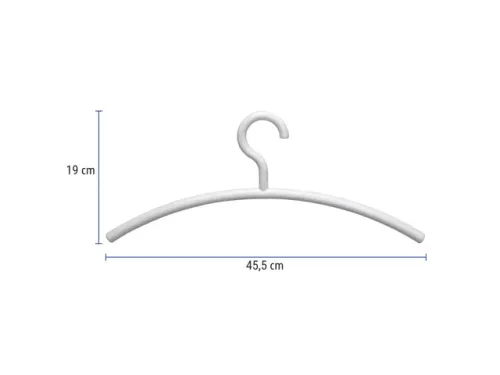 OUTLET Kledinghanger MAUL acryl 46X19cm wit 5 stuks
