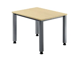 In hoogte verstelbaar bureau,HxBxD 680-760x800x800mm,blad esdoorn - 1