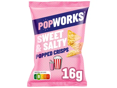 Chips Popworks Sweet Salty 16gr