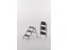 Vouwtrap Aluminium Bordes H 690Mm 3Treden Kunststof Bekleding