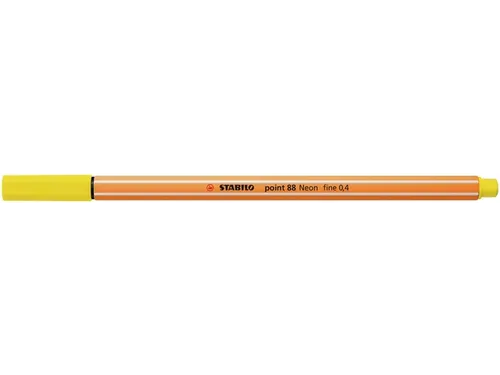 Fineliner STABILO point 88/024 neon geel 0.4mm