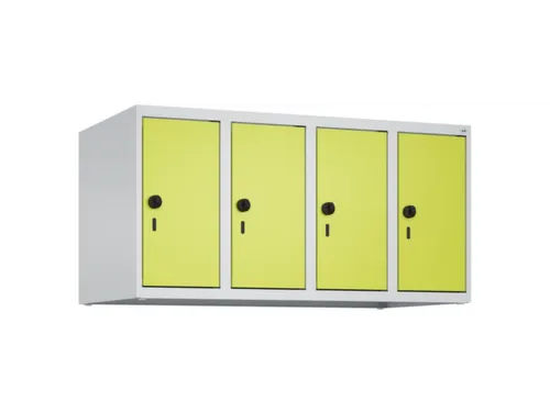 opzetkast,v. locker,4vak.,vak B 250mm,HxBxD 500x1000x500mm,vleugeldeur
