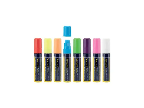 Krijtstift Securit Sma-720 Blokpunt 7-15mm Assorti 8 Stuks