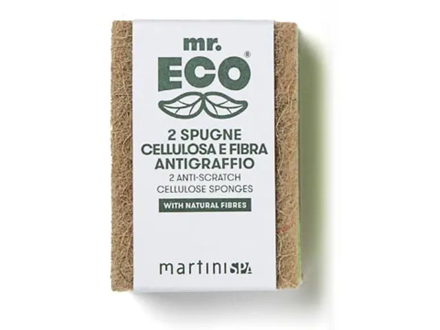 Schuurspons 9.8x6.8x2cm Krasbestendig plantaardige cellulose 2 stuks