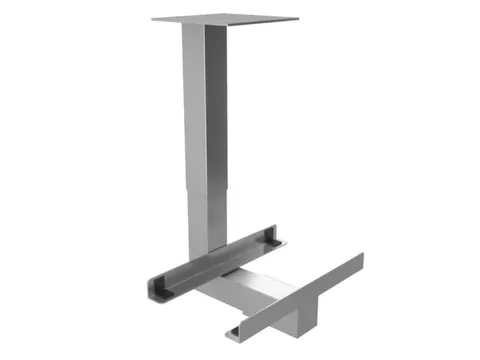 pc-houder,v. Zit-sta-bureau,zilverkleurig