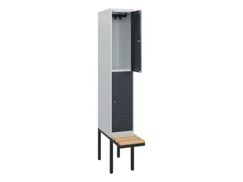 Dubbeldekse dekenkist,HxBxD 1950x300x815mm,1x2vak.,vak B 300mm