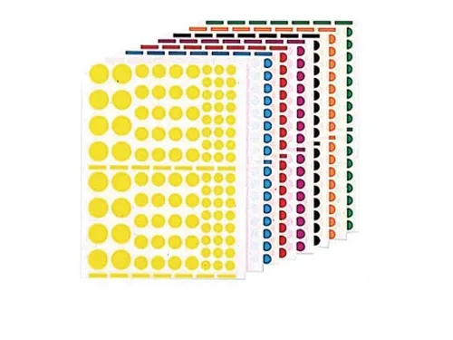 Stickers 1.040 stuks, cirkels
