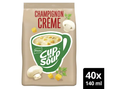 Cup-a-Soup Knorr machinezak Soep champignon crème 140ml