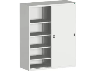 schuifdeurkast 2000x1600x650mm Stalen scheidingswand Ral7035 - 2