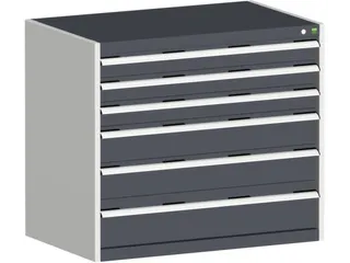 ladekast,HxBxD 900x1050x750mm,6lade(n),lade voor normale belastingen - 1