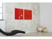 glasmagneetbord Sigel Artverum 48x48x1.5cm rood - 6
