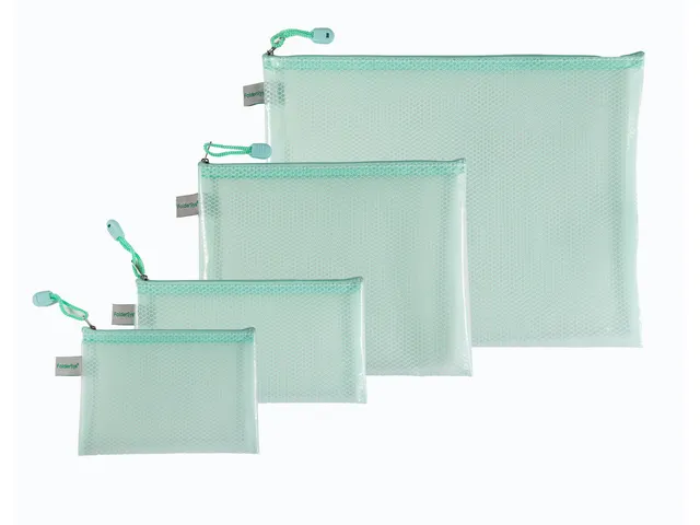 Pochette à fermeture éclair Foldersys EVA 120x220mm vert pastel