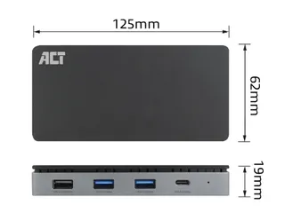 Dockingstation ACT USB-C 4K MST voor 2 HDMI monitoren - 6
