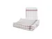 keukendoek,LxB 800mmx600mm,halflinnen,wit/rood,ruitpatroon