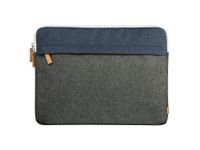 Laptop-sleeve Florence, tot 34 cm (13,3), marineblauw//donkergrijs