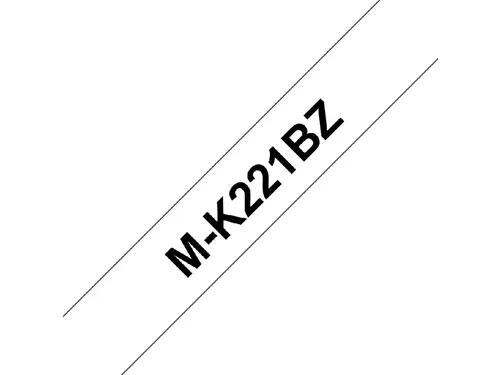 Labeltape Brother P-Touch M-K221BZ 9Mm Zwart Op Wit