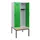 locker met bank,HxBxD 1950x800x815mm,2vak,vak B 400mm,draaigrendel
