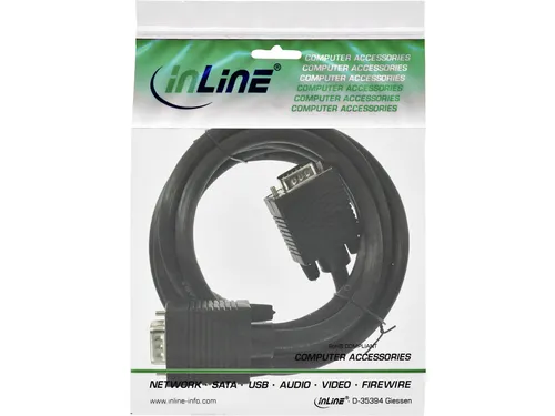 Kabel InLine S VGA 15HD M-M 2 meter zwart