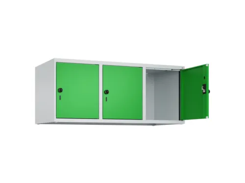opzetkast,v. locker,3vak.,vak B 400mm,HxBxD 500x1200x500mm