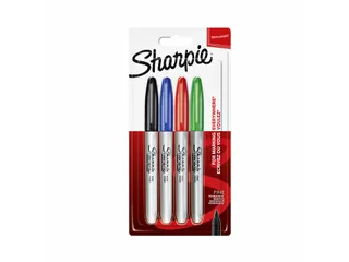 Viltstift Sharpie Fijne punt rond 0.9mm Blister à 4 stuks Assorti - 1