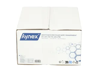 Afvalzak Hynex 45x50cm HDPE recycled T15 20L transparant rol à 50 stu - 7