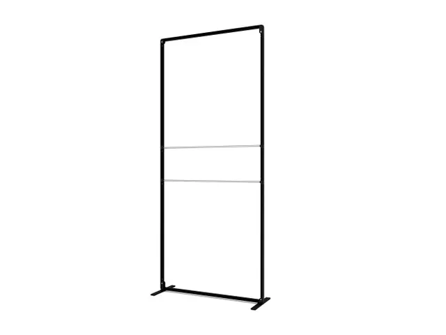 FlexFrame Modulair systeem beurswand 100x230cm Zwart frame