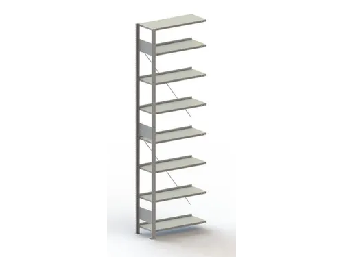dossierstelling,aanbouwveld,HxBxD 2500x756x336mm,vaklast 80kg
