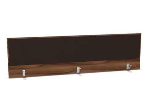 opzetpaneel bureau aanbouw achter NP-tiepolo nut BN2036-bruin 2000mm