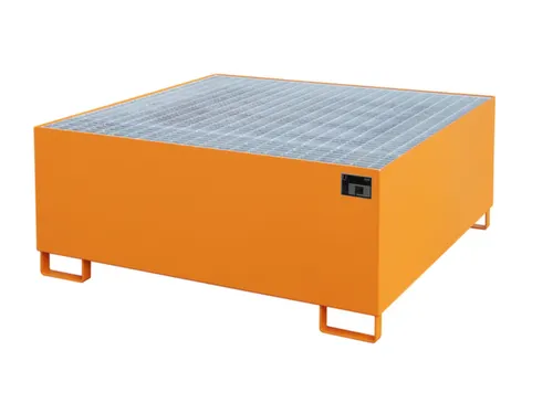 opvangbak,v. 1xIBC,opvangvol. 1000l,HxBxD 630x1460x1460mm,m. rooster
